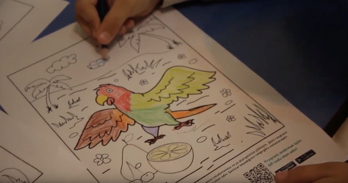 "Tutu" 3D Artırılmış Reallıq boyama kitabı tətbiqi