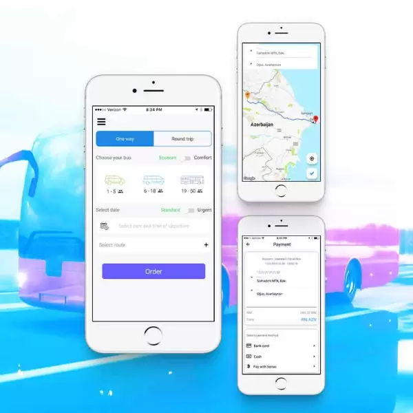 MyBus - Avtobus icarəsi xidməti üçün mobil app