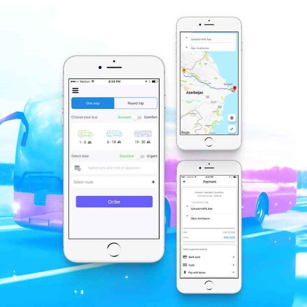 MyBus - Avtobus icarəsi xidməti üçün mobil app
