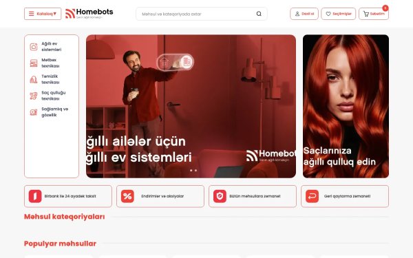 A comprehensive digital marketing and e-commerce platform for Homebots