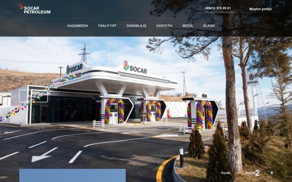 Corporate website for SOCAR Petroleum