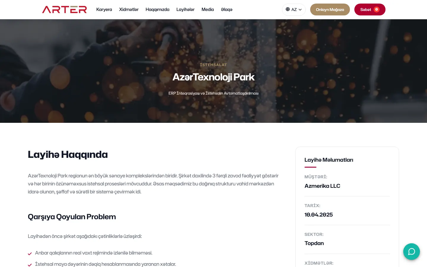 Comprehensive Digital Marketing Project for Arter