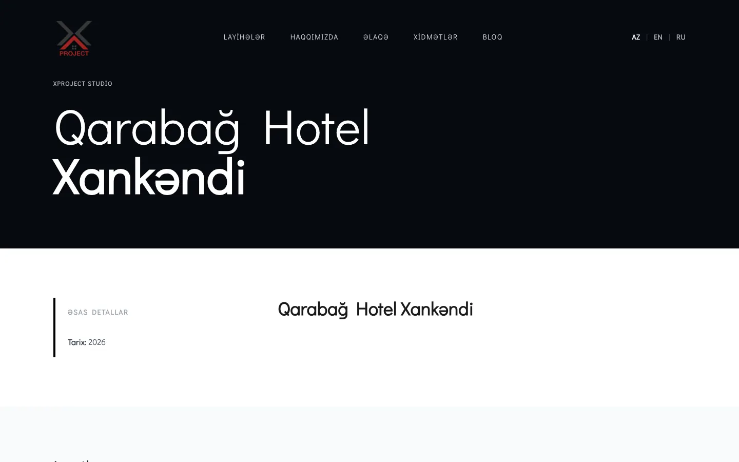 A luxury furniture manufacturing and project portfolio site for XPROJECT