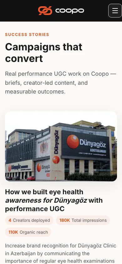 Building Coopo's UGC marketplace platform