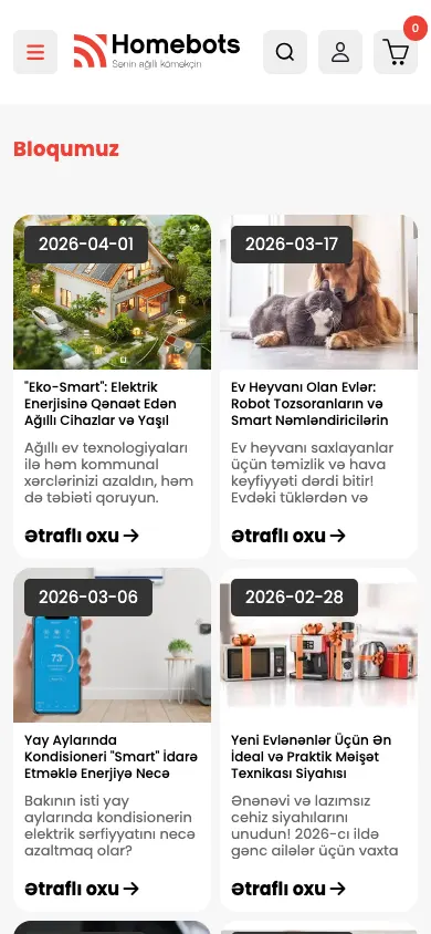 A comprehensive digital marketing and e-commerce platform for Homebots