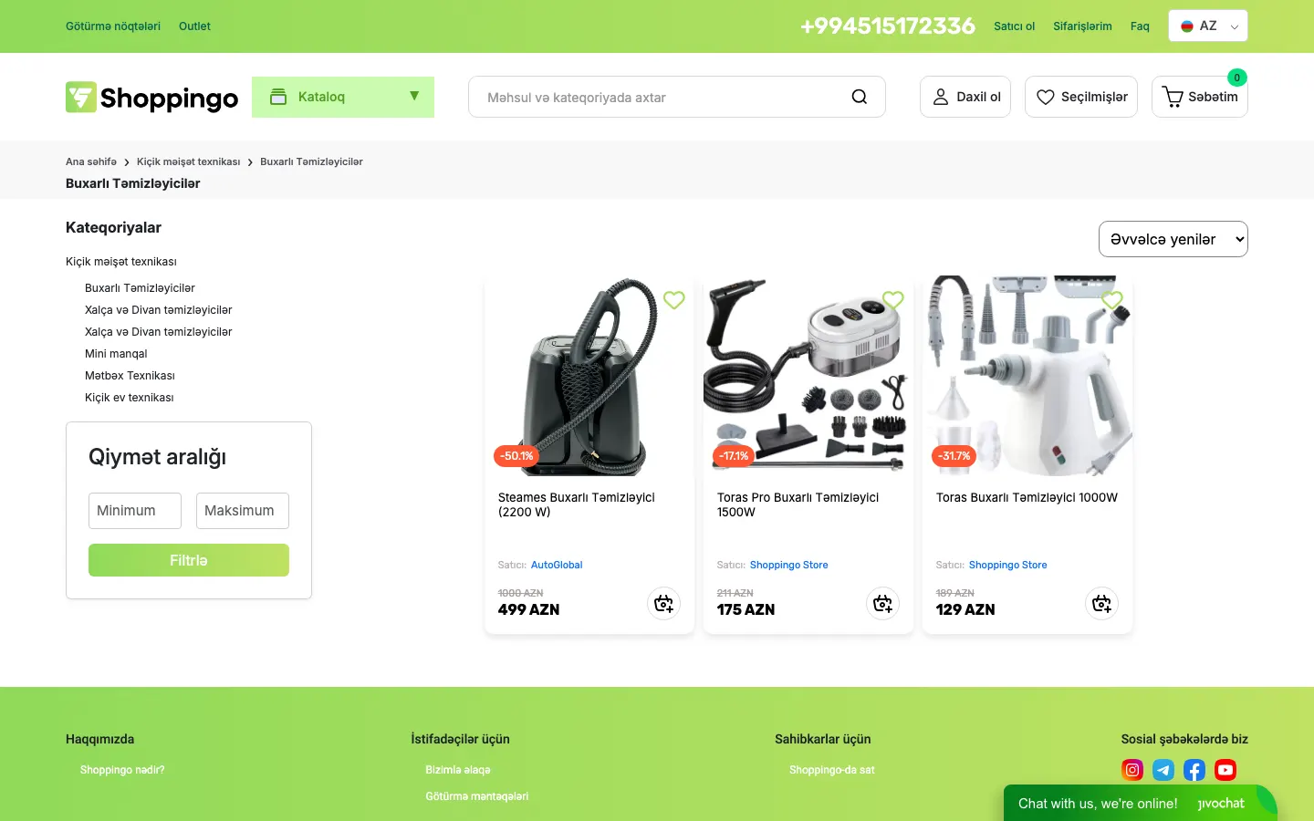 Online marketplace platform for Shoppingo