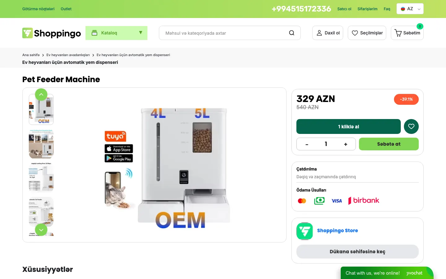 Online marketplace platform for Shoppingo